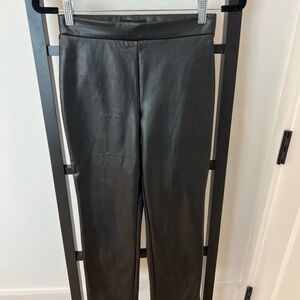 Sanctuary Black Faux Leather Trousers